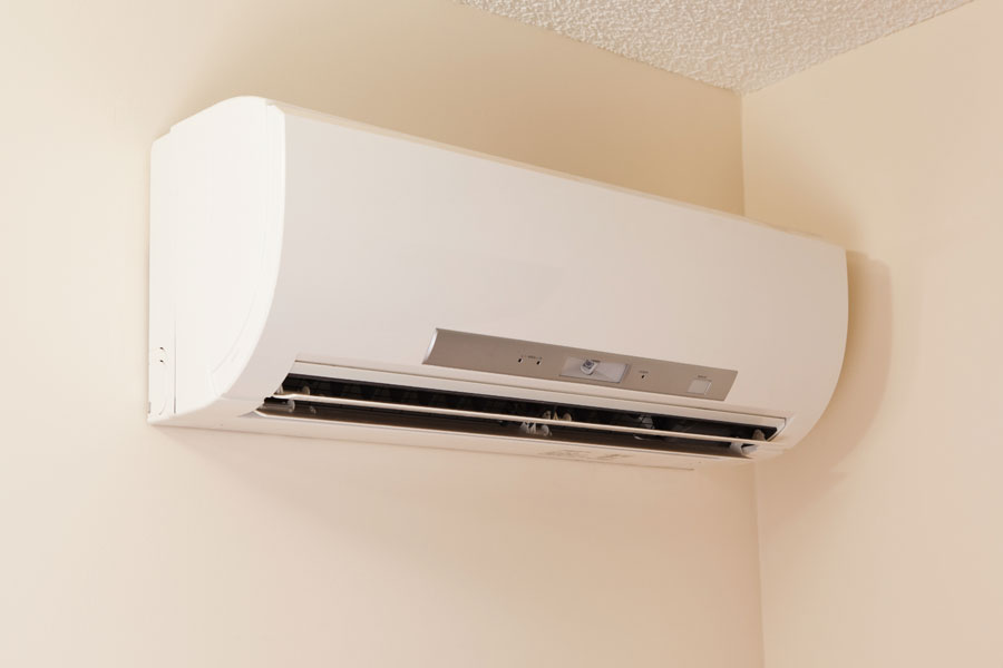 Completed residential ductless mini split installation