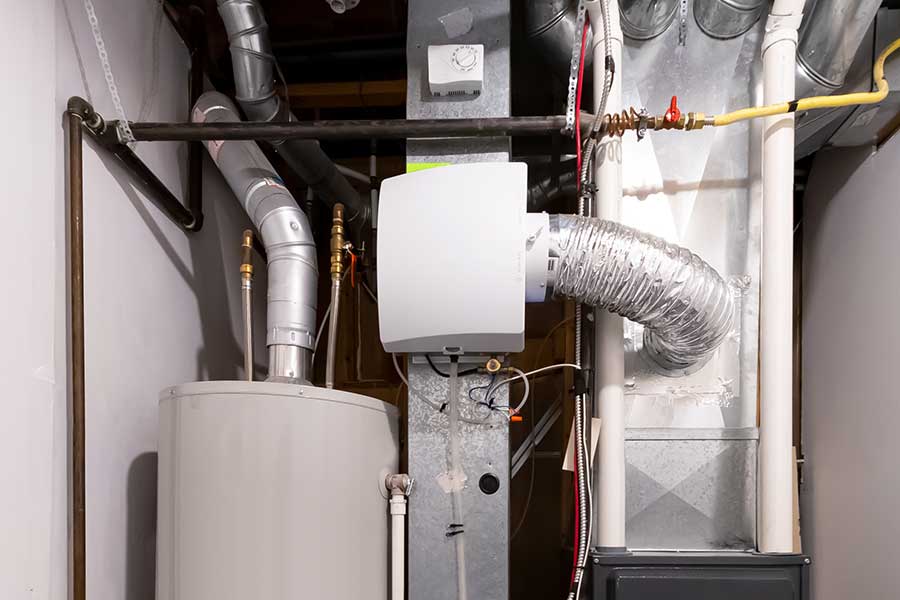 Installed Whole-Home Humidifier