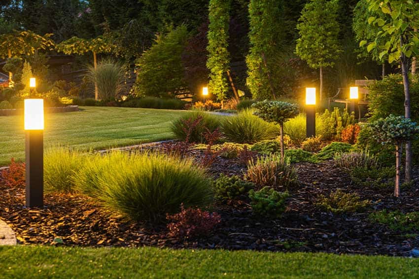 Landscape lighting installation service